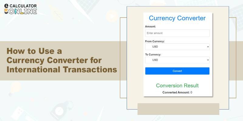 How to Converter currency